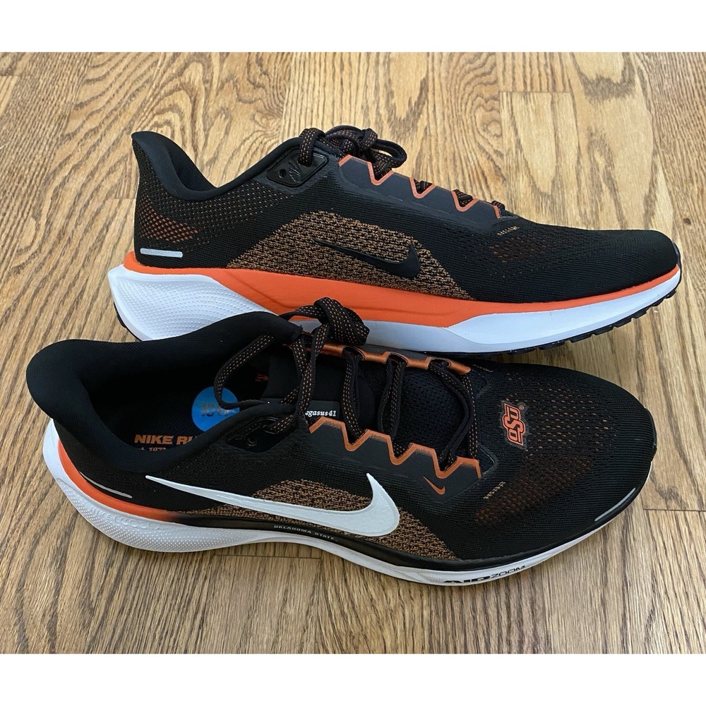 NIKE Air Zoom Pegasus 41 OSU Oklahoma State‎ Cowboys Mens Sz 10 FZ5136-100
